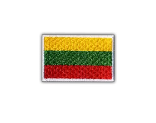 Aufnäher / Emblem, Motiv: Flagge Litauens, VeIcro, Klettverschluss, Schwarz Aufnäher / Emblem, Motiv: Flagge Litauens, VeIcro, Klettverschluss, Schwarz von Patchion