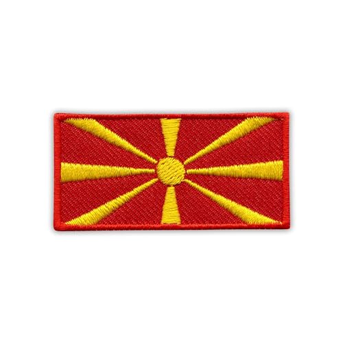 Aufnäher Flagge Nordmazedoniens Aufnäher Patch Aufnäher Aufnäher Aufnäher Flagge Nordmazedoniens Aufnäher Patch Aufnäher Aufnäher von Patchion