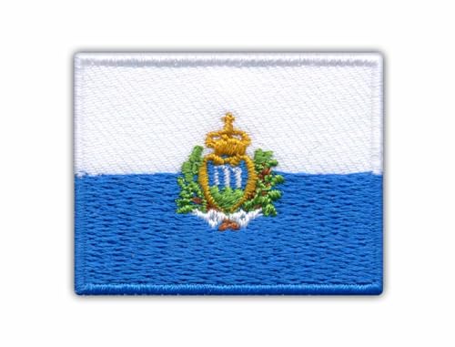 Aufnäher Flagge San Marino Patch Aufnäher Patch Aufnäher Aufnäher Flagge San Marino Patch Aufnäher Patch Aufnäher von Patchion