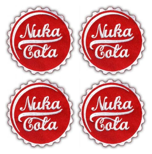 Aufnäher Nuka Cola, bestickt, 4 Stück von Patchion