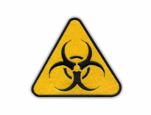Biohazard – Biologische Bedrohung – magnetische Rückseite – bestickter Aufnäher/Abzeichen/Emblem von Patchion
