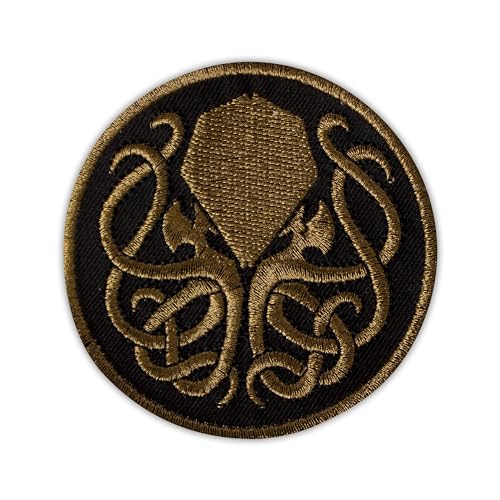 Cthulhu Vintage Gold Aufnäher Patch Aufnäher Emblem, bestickt Cthulhu Vintage Gold Aufnäher Patch Aufnäher Emblem, bestickt von Patchion
