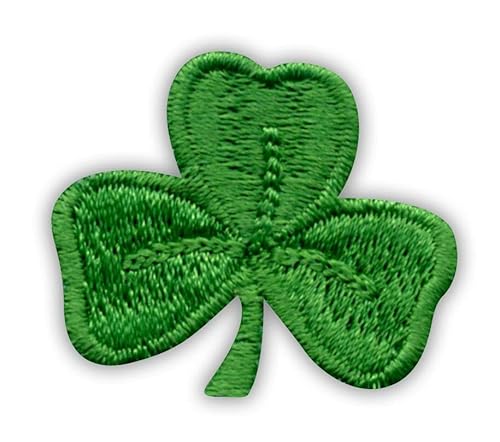 Dreiblättriges Kleeblatt – Kleeblatt – bestickter Aufnäher / Abzeichen – zum Aufbügeln, 3,0 x 2,8 cm, St. Patrick's Day Dreiblättriges Kleeblatt – Kleeblatt – bestickter Aufnäher / Abzeichen – zum Aufbügeln, 3,0 x 2,8 cm, St. Patrick's Day von Patchion