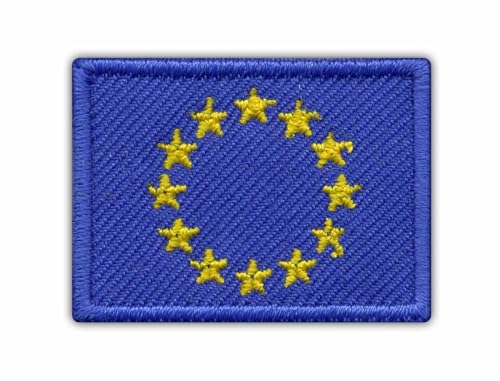 Europäische Union Flagge (Halsband Flagge) - Aufnäher - Bestickter Aufnäher / Abzeichen / Emblem von Patchion