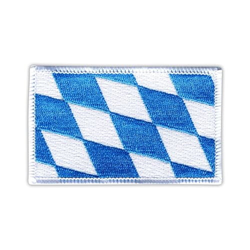 Flagge Bayern - Deutschland - Aufnäher - Bestickter Patch / Abzeichen - Merrow Bordüre Flagge Bayern - Deutschland - Aufnäher - Bestickter Patch / Abzeichen - Merrow Bordüre von Patchion