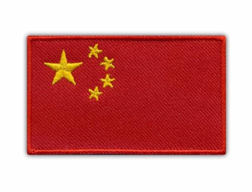 Flagge von China - Aufnäher - Bestickter Aufnäher / Abzeichen / Emblem von Patchion