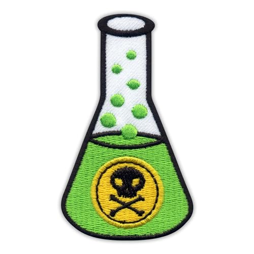 Flasche, giftig, magnetische Rückseite, bestickter Aufnäher Patches Aufbügler Abzeichen/Emblem Flasche, giftig, magnetische Rückseite, bestickter Aufnäher Patches Aufbügler Abzeichen/Emblem von Patchion