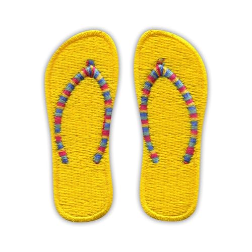 Flip-Flops - Gelb - Aufnäher - Aufnäher / Abzeichen / Emblem von Patchion