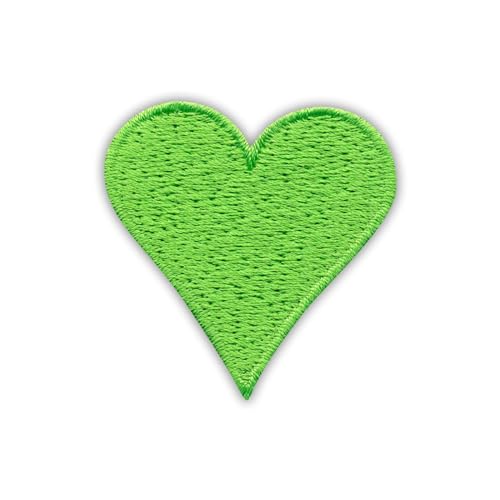 Herz - grün - Aufnäher - bestickt - Abzeichen / Emblem von Patchion