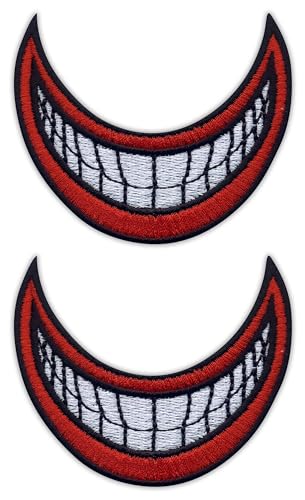 Joker Smile Aufnäher, bestickt, 2 Stück Joker Smile Aufnäher, bestickt, 2 Stück von Patchion