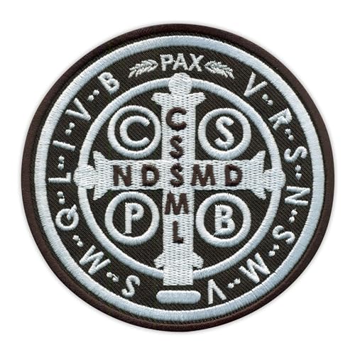 Medal of Saint Benedikt – Rückseite – Aufnäher – bestickt von Patchion