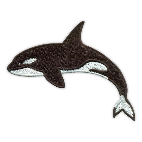 Orca – Killerwal – Aufbügel/Heißsiegelrückseite – bestickter Aufnäher/Abzeichen/Emblem von Patchion