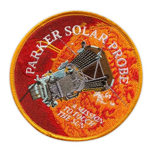 Parker Solar Probe – Schwarzes VeIcro/Klettverschluss-Rückseite – bestickter Aufnäher/Abzeichen/Emblem Parker Solar Probe – Schwarzes VeIcro/Klettverschluss-Rückseite – bestickter Aufnäher/Abzeichen/Emblem von Patchion