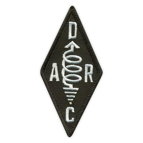 Patchion Deutscher Amateur Radio Club - Diamant - Schwarz Klettverschluss kompatibel mit Klettverschluss Klettverschluss - Bestickter Patch/Abzeichen/Emblem Patchion Deutscher Amateur Radio Club - Diamant - Schwarz Klettverschluss kompatibel mit Klettverschluss Klettverschluss - Bestickter Patch/Abzeichen/Emblem von Patchion