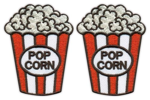 Patchion Popcorn Aufnäher, 2 Stück, Rectangular, Aufnäher, Patch, 27357870031 Patchion Popcorn Aufnäher, 2 Stück, Rectangular, Aufnäher, Patch, 27357870031 von Patchion