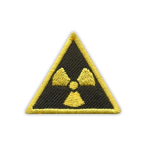 Patchion Radioactive Patch – Dreieck, klein 3,8 cm – schwarzer Klettverschluss kompatibel mit Klettverschluss – bestickter Aufnäher/Abzeichen/Emblem Patchion Radioactive Patch – Dreieck, klein 3,8 cm – schwarzer Klettverschluss kompatibel mit Klettverschluss – bestickter Aufnäher/Abzeichen/Emblem von Patchion