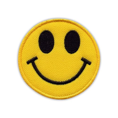 Patchion Smile - Smiling Face - Small - Black Hook and Loop Compatible with Velcro Hook and Loop Fastener - Embroidered Patch/Badge/Emblem Patchion Smile - Smiling Face - Small - Black Hook and Loop Compatible with Velcro Hook and Loop Fastener - Embroidered Patch/Badge/Emblem von Patchion