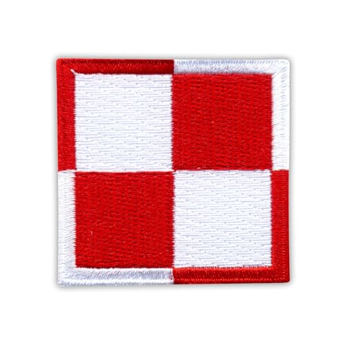 Patchion Schachbrett-Aufnäher, 5,1 cm, Schwarz-Weiß, Militär, Quadratisch, Selbstklebend, 1 Stück Patchion Schachbrett-Aufnäher, 5,1 cm, Schwarz-Weiß, Militär, Quadratisch, Selbstklebend, 1 Stück von Patchion