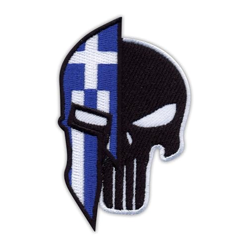 Patchion - Aufn√§her - Spartan Griechenland - Military Action - Dunkelblau - Stickerei - 9.0 cm x 5.5 - Sew-on - 1 St√ľck von Patchion
