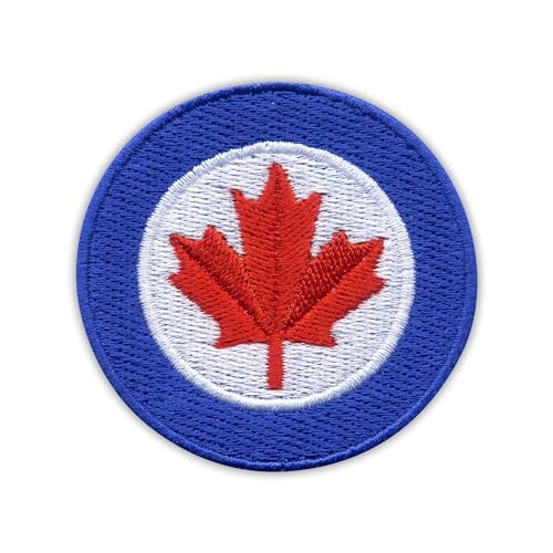RCAF – Royal Canadian Air Force Roundel – zum Aufbügeln auf der Rückseite – bestickter Aufnäher/Abzeichen/Emblem von Patchion