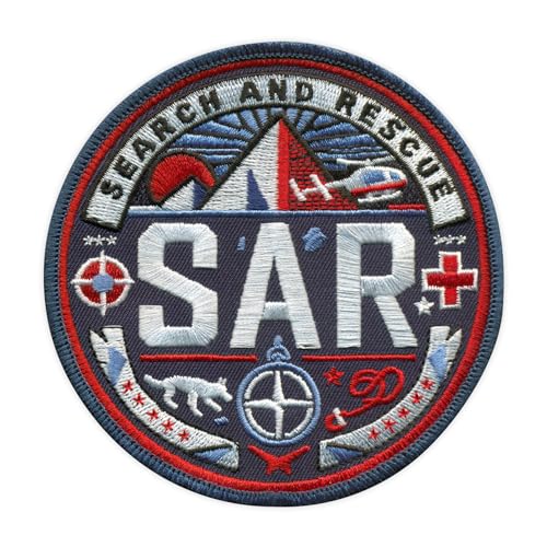 SAR - Search and Rescue - Sew on - Embroidered Patch/Badge/Emblem von Patchion