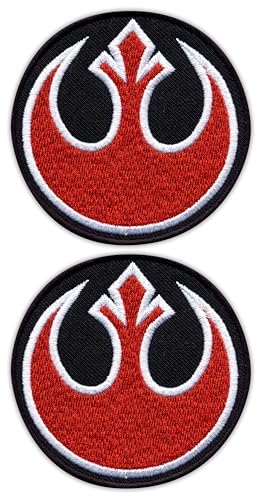 Set mit zwei – Rebellen-Allianz – rot – zum Aufnähen – bestickter Aufnäher/Abzeichen/Emblem Patches Set mit zwei – Rebellen-Allianz – rot – zum Aufnähen – bestickter Aufnäher/Abzeichen/Emblem Patches von Patchion
