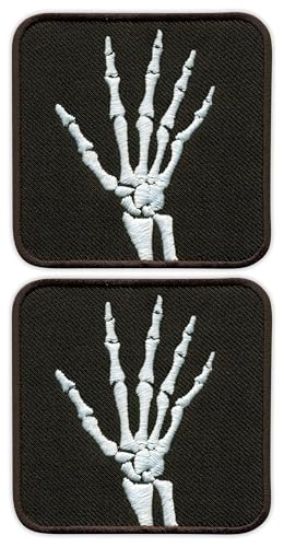 Set mit zwei Röntgenbildern – Hand – zum Aufnähen – bestickter Aufnäher/Abzeichen Set mit zwei Röntgenbildern – Hand – zum Aufnähen – bestickter Aufnäher/Abzeichen von Patchion