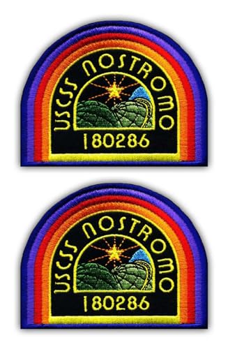 Set mit zwei – USCSS Nostromo – Farbe – zum Aufnähen – bestickter Aufnäher/Abzeichen/Emblem Set mit zwei – USCSS Nostromo – Farbe – zum Aufnähen – bestickter Aufnäher/Abzeichen/Emblem von Patchion