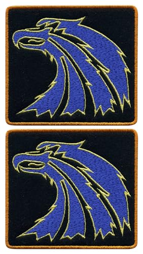 Patchion - Set von 2 - Stalker - Söldner 2 - Schwarz VeIcro/Klettverschluss-Rückseite - gestickter Aufnäher/Abzeichen/Emblem von Patchion
