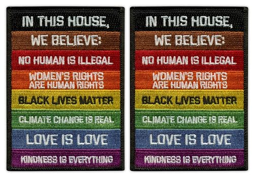 Set von zwei – In This House, We Believe... – Aufnäher – bestickt Set von zwei – In This House, We Believe... – Aufnäher – bestickt von Patchion