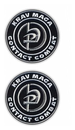 Set von zwei – Krav Maga – Contact Combat – Aufnäher – bestickter Aufnäher/Abzeichen/Emblem Set von zwei – Krav Maga – Contact Combat – Aufnäher – bestickter Aufnäher/Abzeichen/Emblem von Patchion