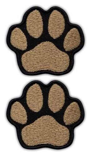Set von zwei – Pfote braun – zum Aufnähen – bestickt Patch/Abzeichen/Emblem Set von zwei – Pfote braun – zum Aufnähen – bestickt Patch/Abzeichen/Emblem von Patchion