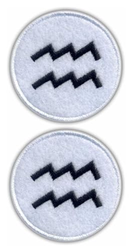 Set von zwei – Wassermann – Aufnäher – Bestickter Aufnäher/Abzeichen/Emblem von Patchion