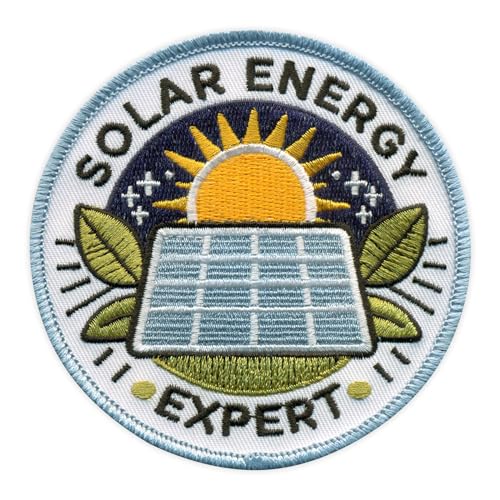 Solar Energy Expert - Runder Patch mit weißem Hintergrund - Aufnäher - Bestickter Aufnäher / Abzeichen / Emblem Solar Energy Expert - Runder Patch mit weißem Hintergrund - Aufnäher - Bestickter Aufnäher / Abzeichen / Emblem von Patchion