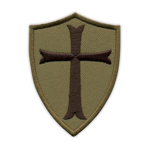 Tempelritter Schild - Subdued - Aufnäher - Bestickter Aufnäher / Abzeichen / Emblem Tempelritter Schild - Subdued - Aufnäher - Bestickter Aufnäher / Abzeichen / Emblem von Patchion