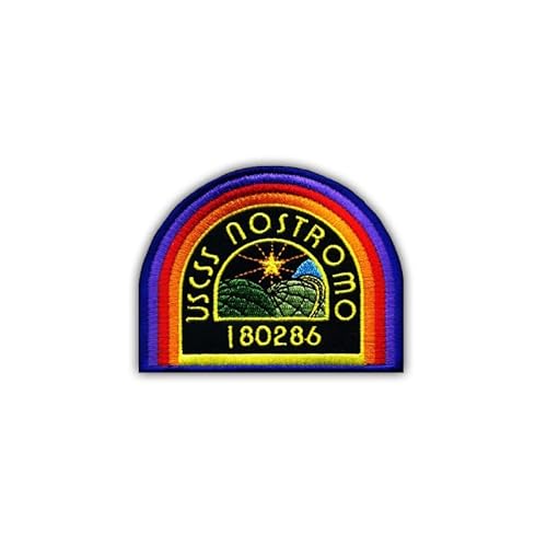 USCSS Nostromo - Bestickter Patch/Abzeichen/Emblem - 3,7 x 2,9 Zoll (9,5 x 7,5 cm) - VeIcro/Hook and Loop - Qualität von Patchion LTD (bunt) von Patchion