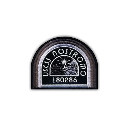 USCSS Nostromo – Bestickter Patch/Abzeichen/Emblem – 9,5 x 7,5 cm – VeIcro/Haken und Schlaufe – Qualität von Patchion LTD (Grau) von Patchion