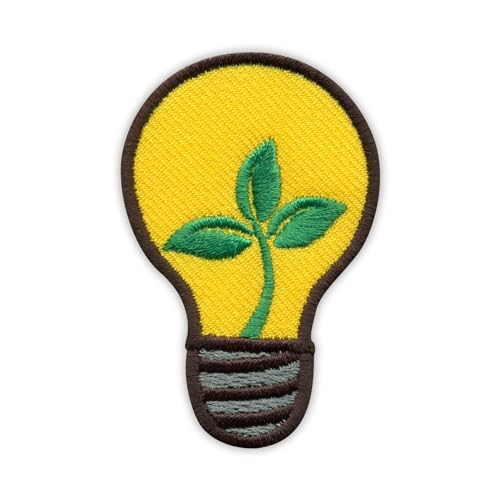 Umweltfreundliche Glühbirne – grünes Licht – zum Aufnähen – bestickter Aufnäher/Abzeichen/Emblem Umweltfreundliche Glühbirne – grünes Licht – zum Aufnähen – bestickter Aufnäher/Abzeichen/Emblem von Patchion