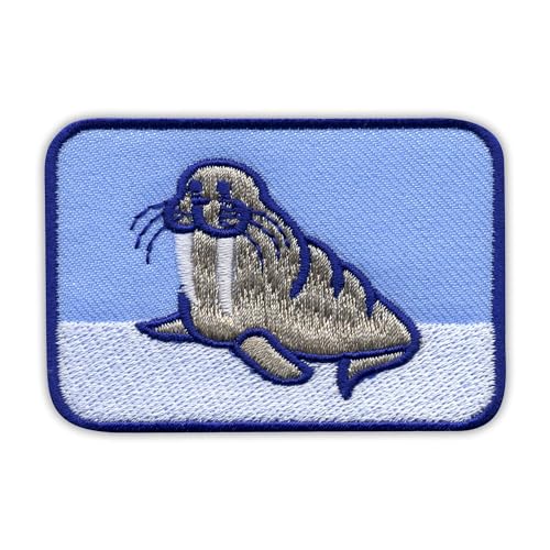 Walross on Iceberg - Aufnäher - Bestickter Aufnäher / Abzeichen / Emblem Walross on Iceberg - Aufnäher - Bestickter Aufnäher / Abzeichen / Emblem von Patchion