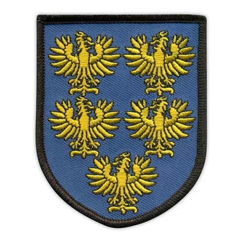 Wappen Niederösterreichs - Schwarzer VeIcro/Klettband Rückseite - Bestickter Aufnäher/Abzeichen/Emblem von Patchion