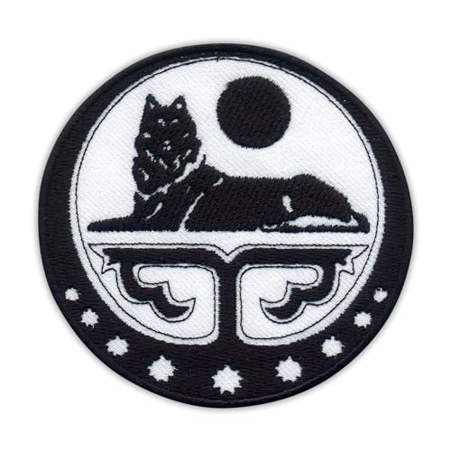 Wappen der tschetschenischen Republik Ichkeria – Aufnäher zum Aufbügeln auf der Rückseite – bestickt von Patchion
