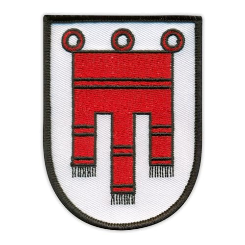 Wappen von Vorarlberg - Schwarzes VeIcro/Klettverschluss-Rückseite - bestickter Aufnäher/Abzeichen/Emblem von Patchion