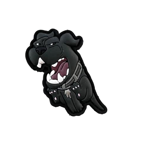 Dog - Pitbull Pitti Bull Hund Morale Patch mit Hakenklett Dog - Pitbull Pitti Bull Hund Morale Patch mit Hakenklett von Patchlab