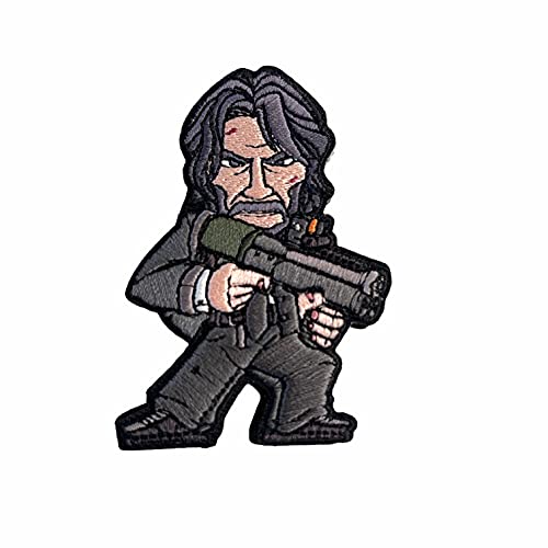 John Hitman V5 Pumpgun Stickerei Morale Patch 75mm mit Hakenklett für Rucksäcke, Caps, Jacken oder alle anderen Oberflächen mit Flausch John Hitman V5 Pumpgun Stickerei Morale Patch 75mm mit Hakenklett für Rucksäcke, Caps, Jacken oder alle anderen Oberflächen mit Flausch von Patchlab