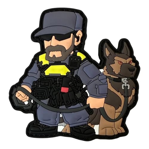 Morale Patch Patchlab K9 Hundeführer Hundestaffel Polizei/Zoll – Taktischer Hundeführer Aufnäher mit Hakenklett Gear, Kleidung EDC Patch-Board von Patchlab