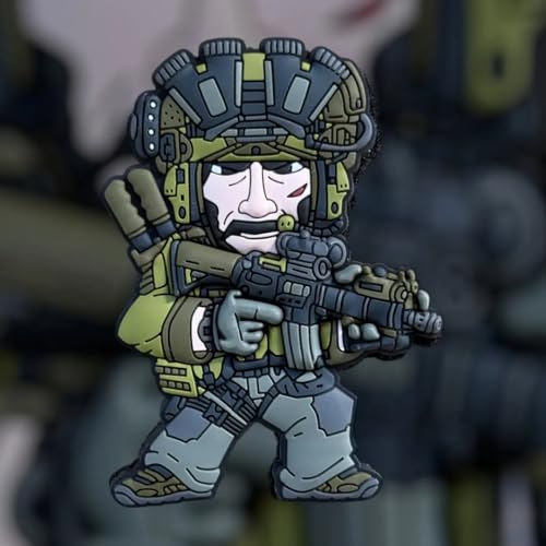 PATCHLAB Agent John #22 SPECOPS PVC Morale Patch 76mm Armee Operator Soldat Special Forces Airsoft jagd Hat, Jacket, Carrier and Alike with Hook and Loop von Patchlab