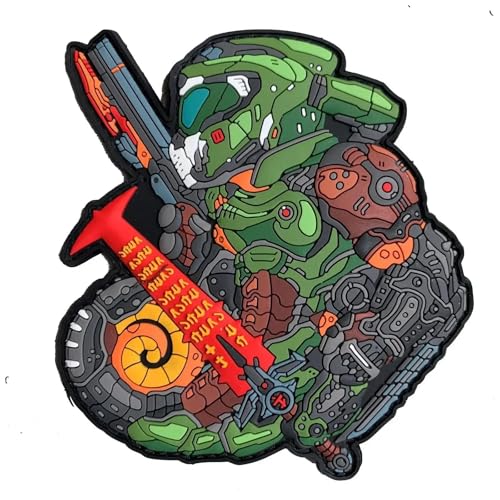 Patchlab Slayer Chameleon Marine Geek Gamer PVC Morale Patch with Hook and Loop Kill Patchlab Slayer Chameleon Marine Geek Gamer PVC Morale Patch with Hook and Loop Kill von Patchlab