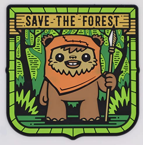 Safe The Forest Ewok Endor Morale Patch PVC mit Hakenklett für Rucksäcke usw von Patchlab