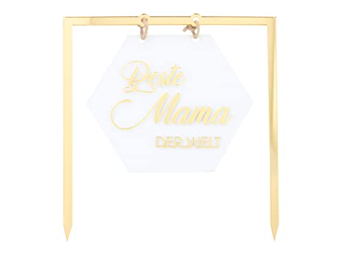 Cake Topper, Tortenaufsatz "Beste Mama", 1 Stück von Pati-Versand