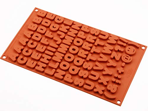 Silikonform klein Buchstaben, Silikomart Silikonform klein Buchstaben, Silikomart von Pati-Versand